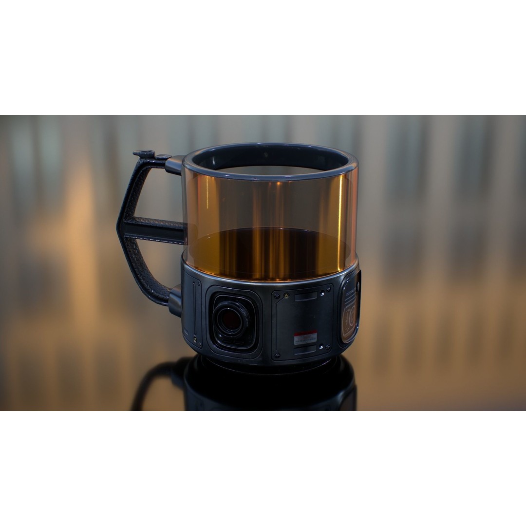 Sci Fi Mug with Camera 3D Model – Low Poly PBR Asset, FBX - View 7