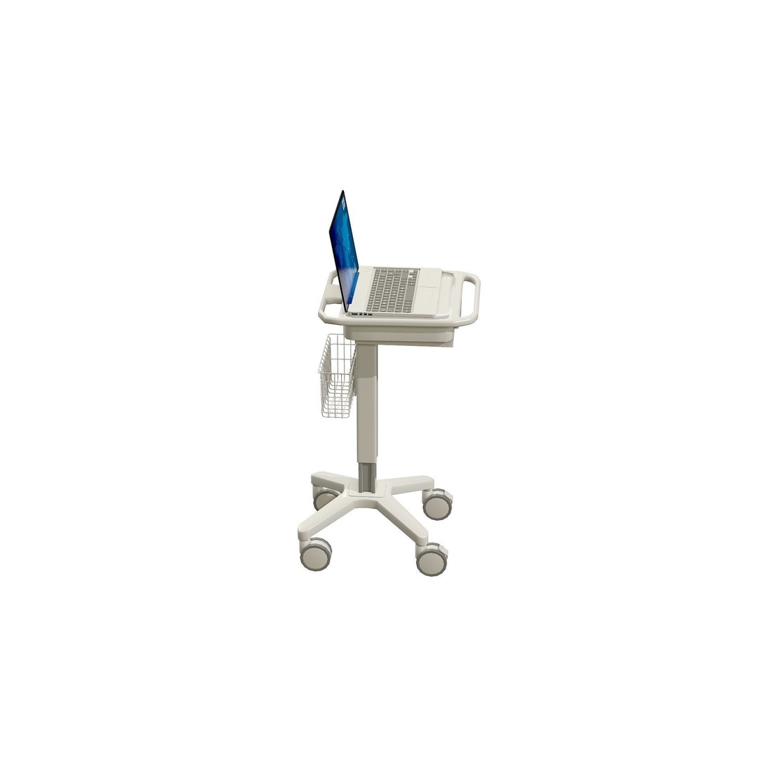 Mobile Laptop Cart 3D Model – Low Poly Medical Equipment, FBX, OBJ - View 11