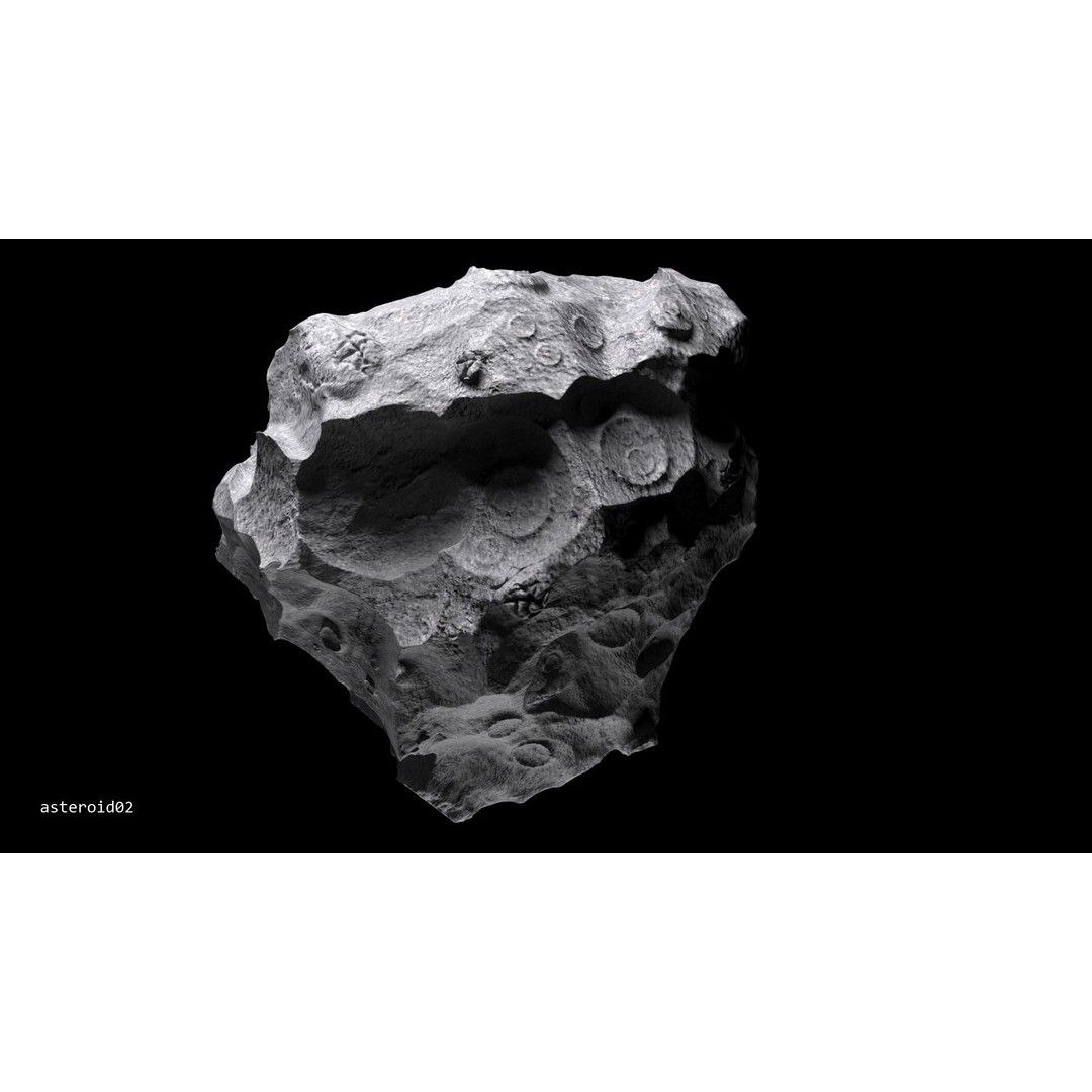 Asteroids 3D Model – Space Bundle with PBR Textures, FBX & OBJ - View 17