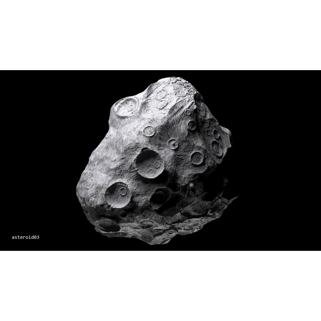 Asteroids 3D Model – Space Bundle with PBR Textures, FBX & OBJ - View 25