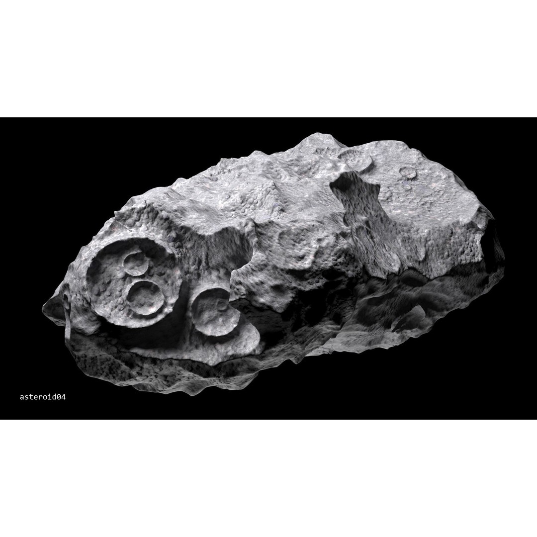 Asteroids 3D Model – Space Bundle with PBR Textures, FBX & OBJ - View 28