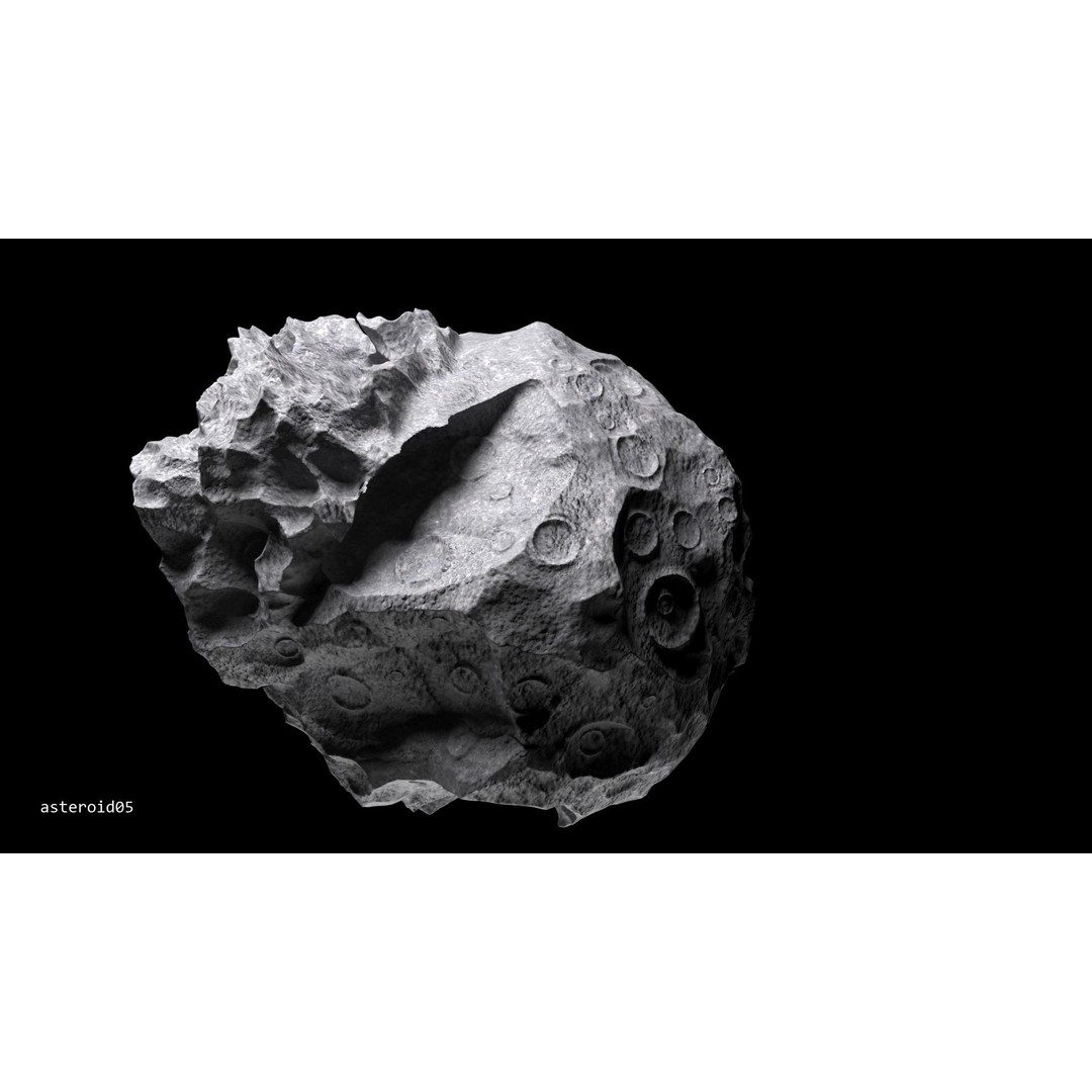 Asteroids 3D Model – Space Bundle with PBR Textures, FBX & OBJ - View 35