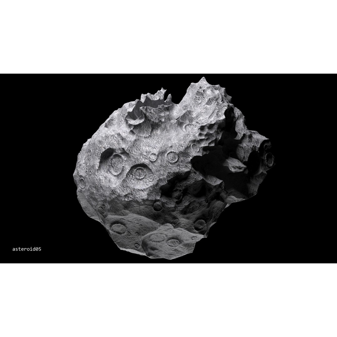 Asteroids 3D Model – Space Bundle with PBR Textures, FBX & OBJ - View 36