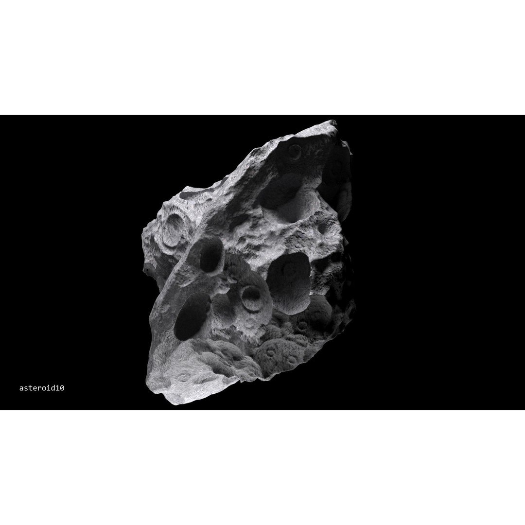 Asteroids 3D Model – Space Bundle with PBR Textures, FBX & OBJ - View 4
