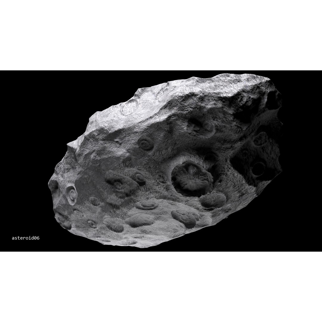 Asteroids 3D Model – Space Bundle with PBR Textures, FBX & OBJ - View 42