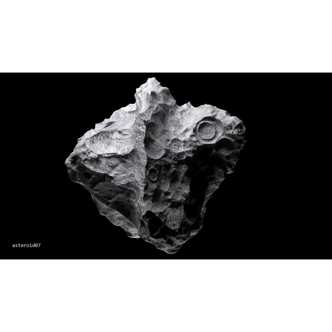 Asteroids 3D Model – Space Bundle with PBR Textures, FBX & OBJ - View 49
