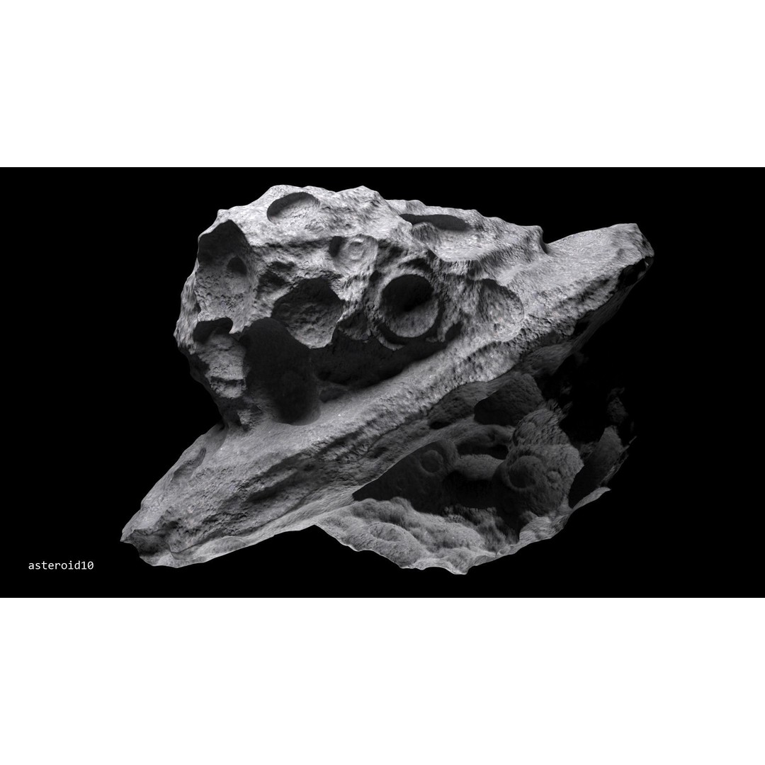 Asteroids 3D Model – Space Bundle with PBR Textures, FBX & OBJ - View 5
