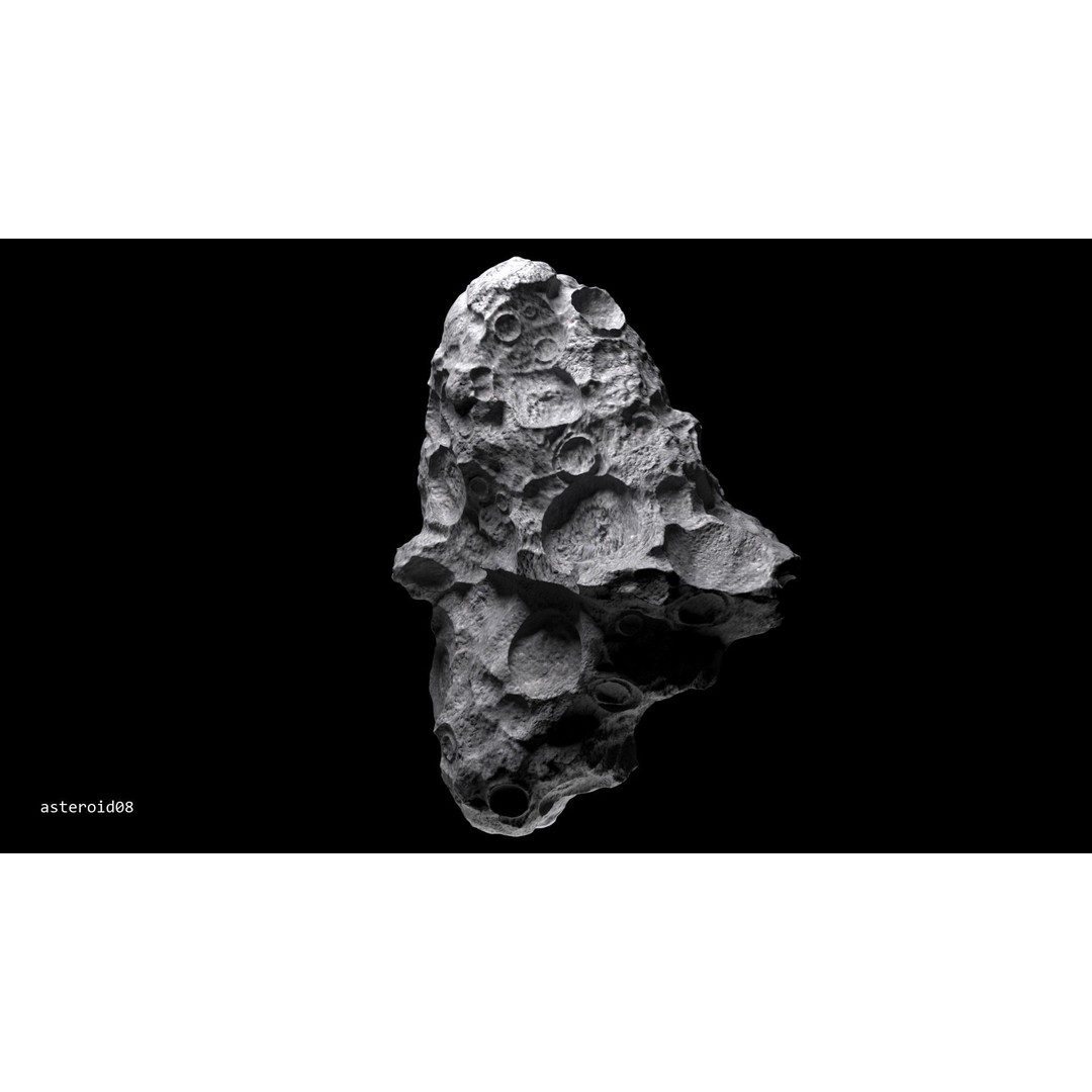 Asteroids 3D Model – Space Bundle with PBR Textures, FBX & OBJ - View 52