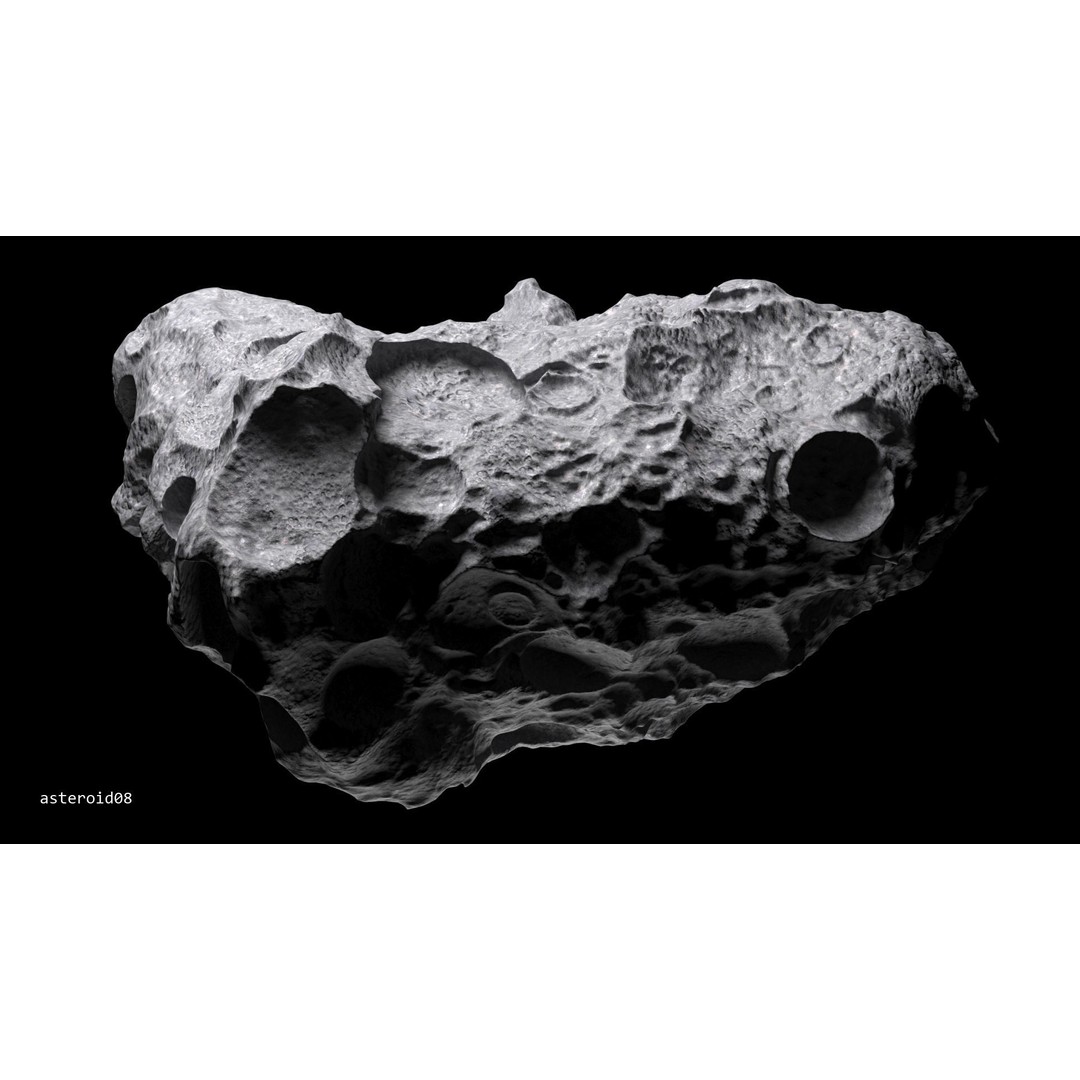 Asteroids 3D Model – Space Bundle with PBR Textures, FBX & OBJ - View 54