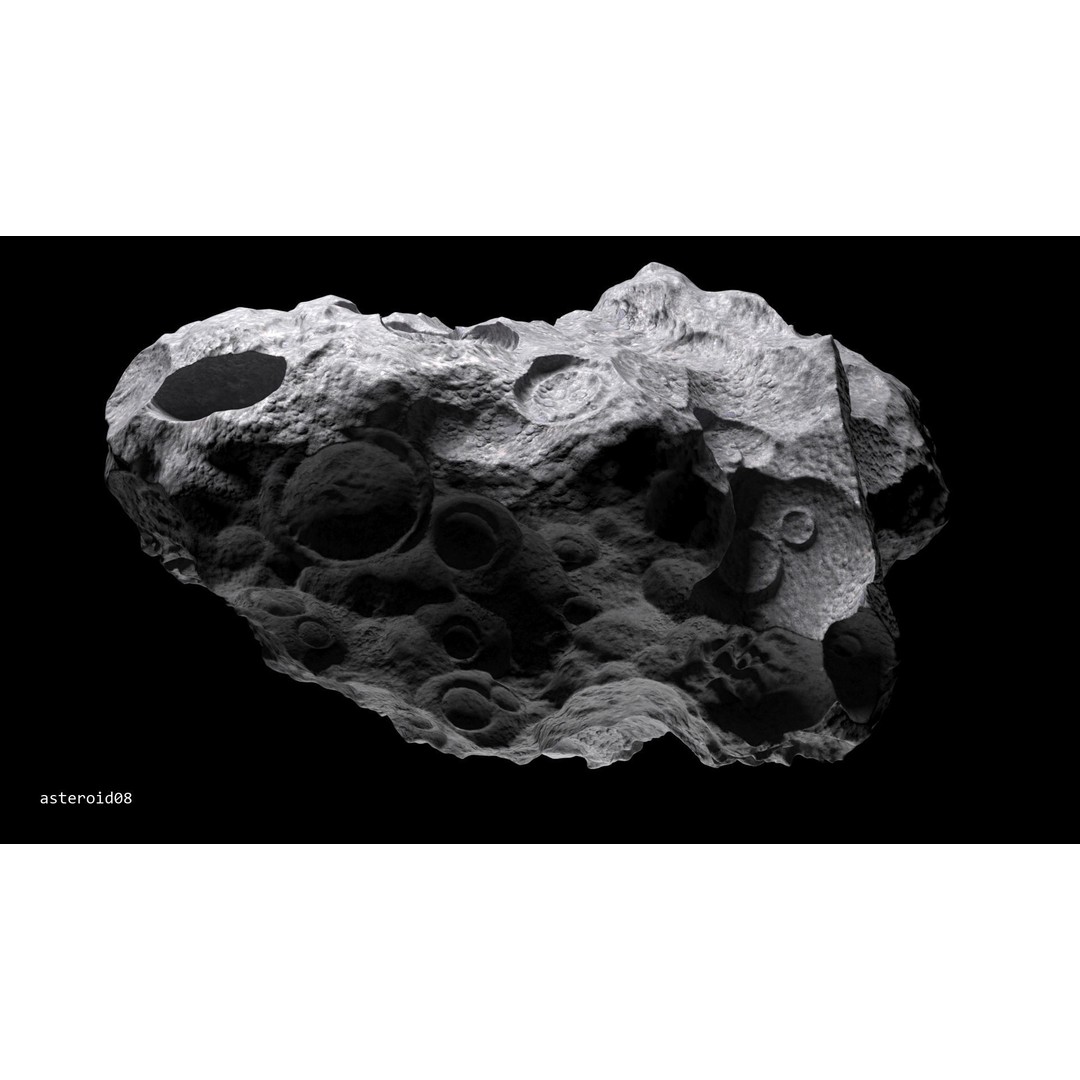 Asteroids 3D Model – Space Bundle with PBR Textures, FBX & OBJ - View 55