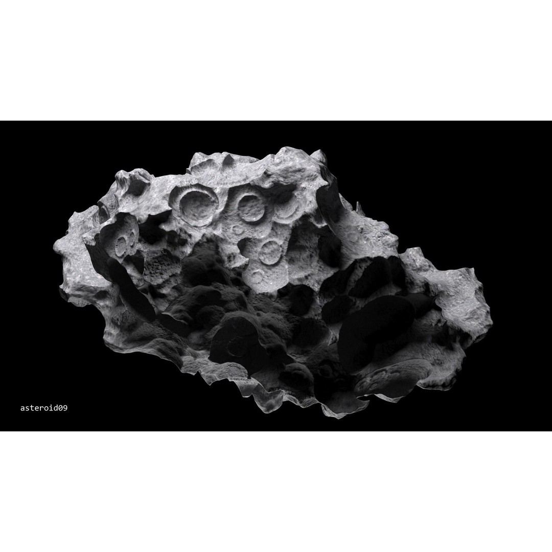 Asteroids 3D Model – Space Bundle with PBR Textures, FBX & OBJ - View 58