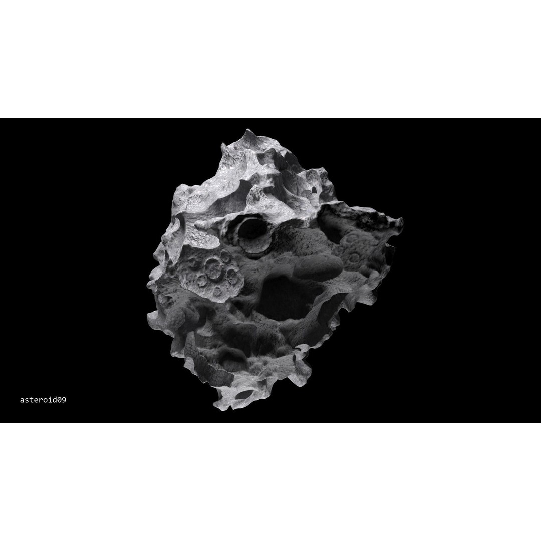 Asteroids 3D Model – Space Bundle with PBR Textures, FBX & OBJ - View 59