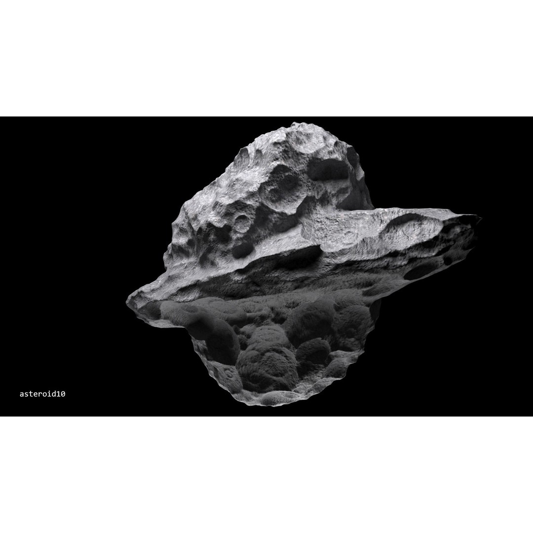 Asteroids 3D Model – Space Bundle with PBR Textures, FBX & OBJ - View 6