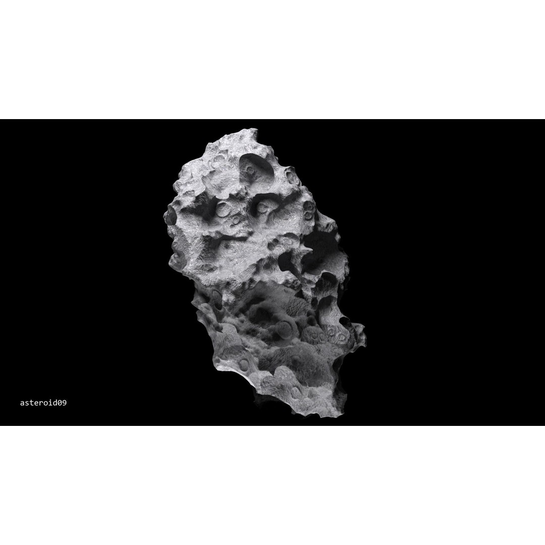 Asteroids 3D Model – Space Bundle with PBR Textures, FBX & OBJ - View 60