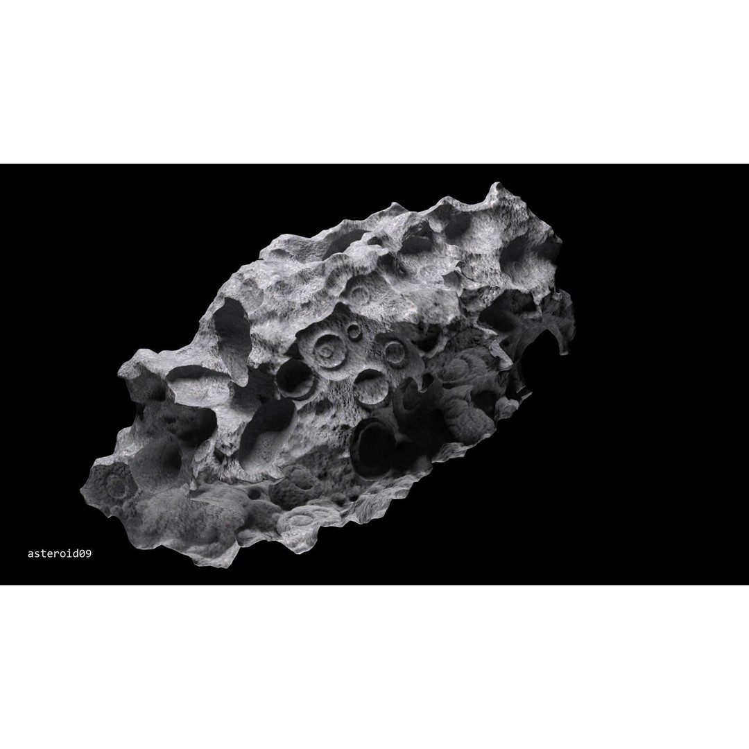 Asteroids 3D Model – Space Bundle with PBR Textures, FBX & OBJ - View 61