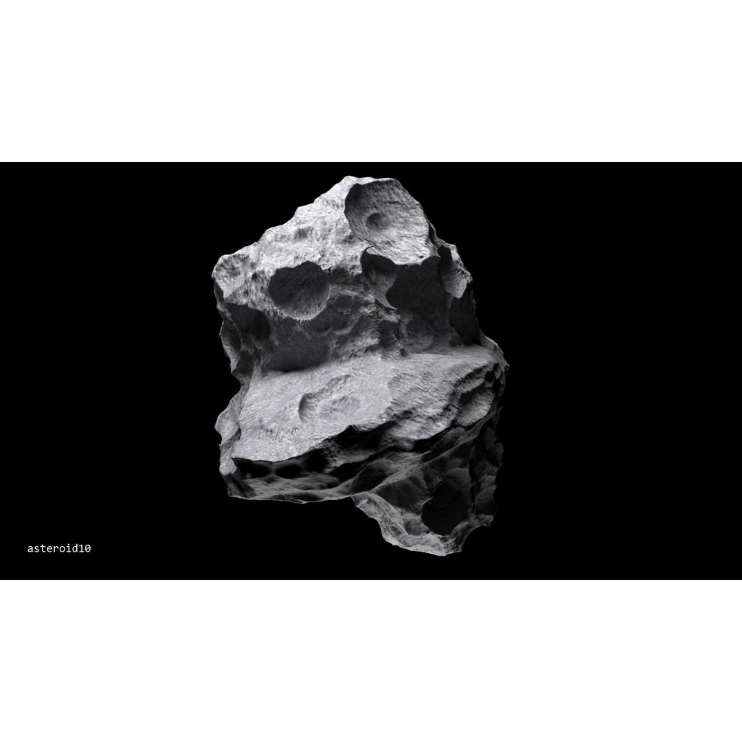 Asteroids 3D Model – Space Bundle with PBR Textures, FBX & OBJ - View 7