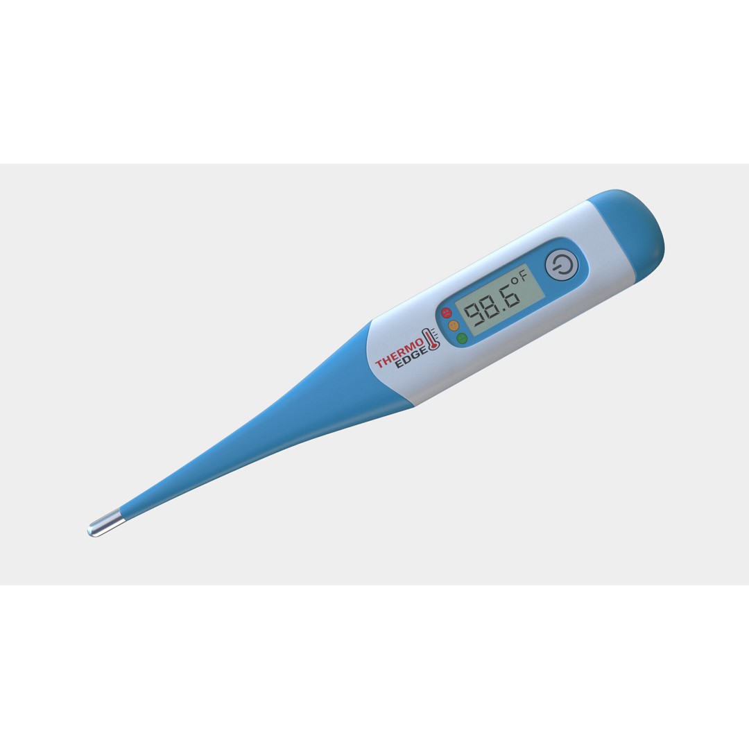 Digital Thermometer 3D Model – PBR, V-Ray Rendered, Game Ready - View 3