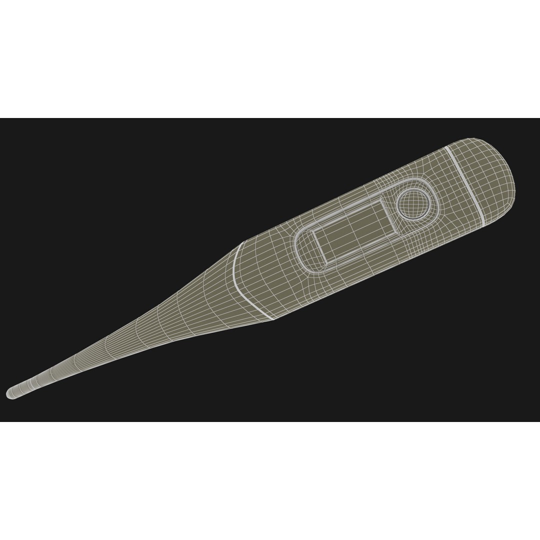 Digital Thermometer 3D Model – PBR, V-Ray Rendered, Game Ready - View 9