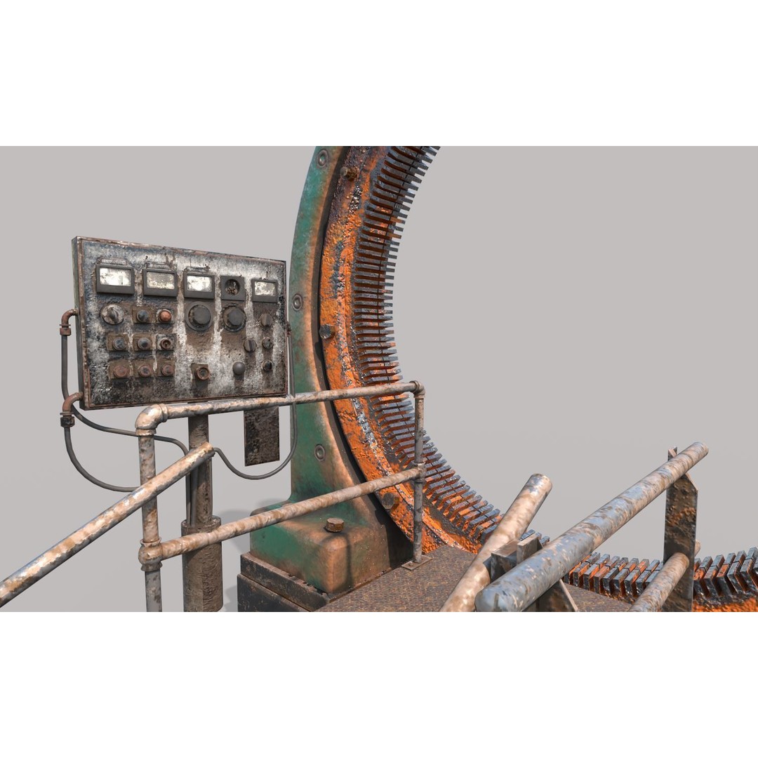 Old Portal 3D Model – Realistic Science Fiction Asset, PBR Textures - View 4