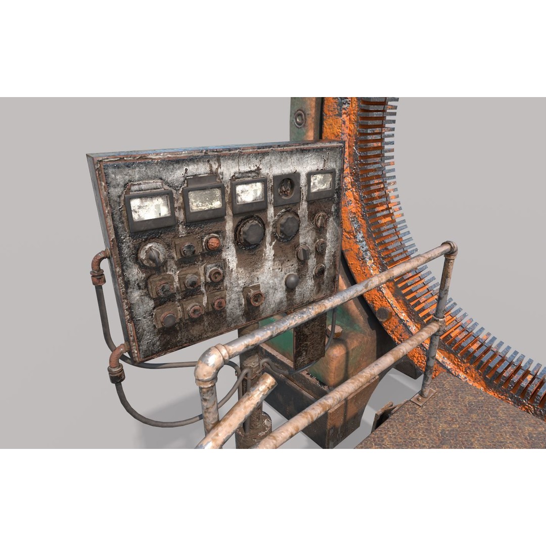 Old Portal 3D Model – Realistic Science Fiction Asset, PBR Textures - View 8