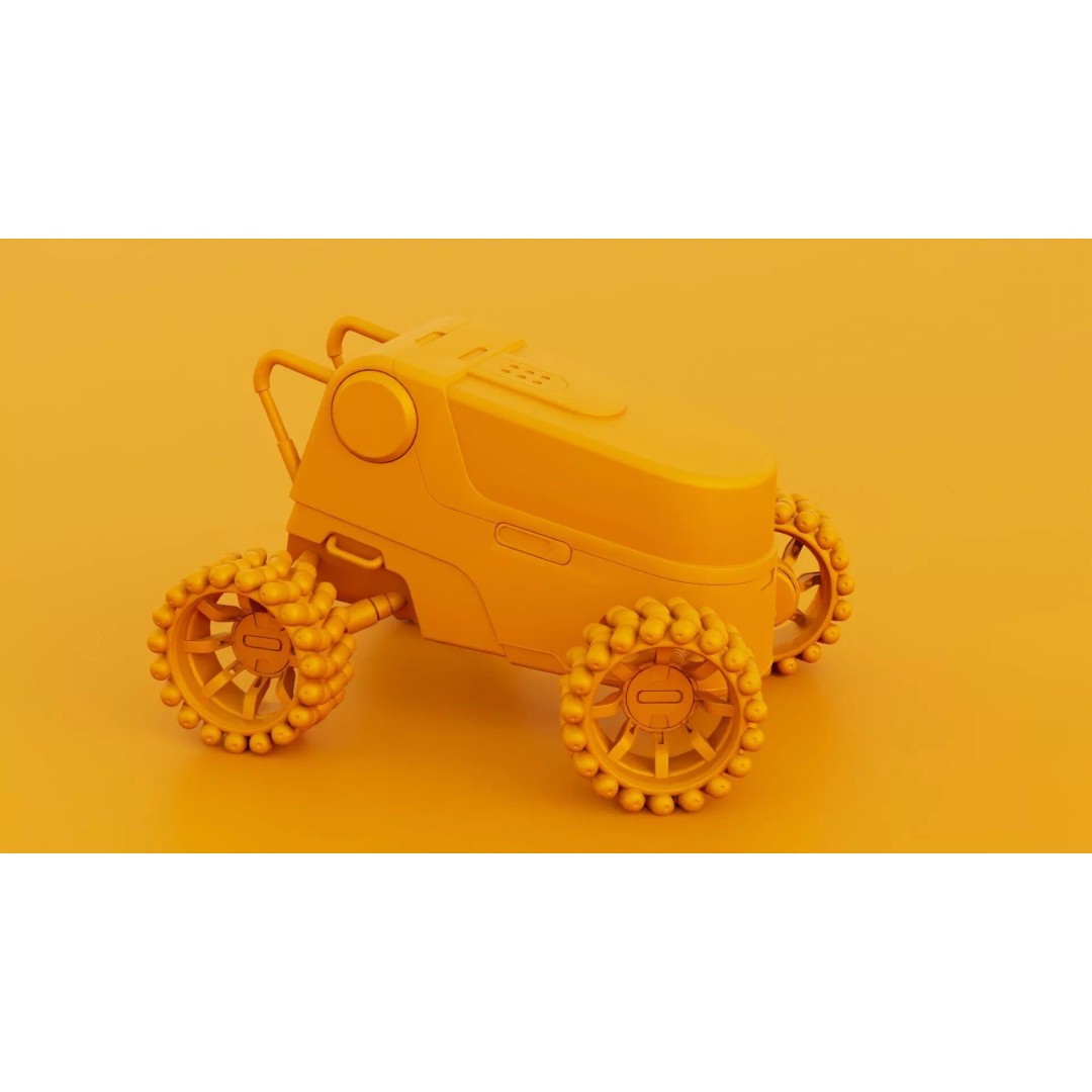 Lunar Rover H-12 3D Model – Rigged Sci-Fi Vehicle, FBX, OBJ - View 33