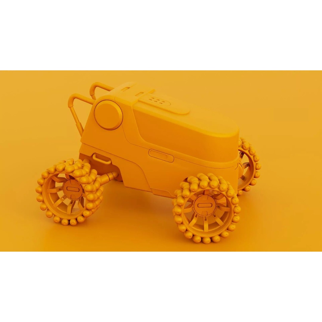 Lunar Rover H-12 3D Model – Rigged Sci-Fi Vehicle, FBX, OBJ - View 36