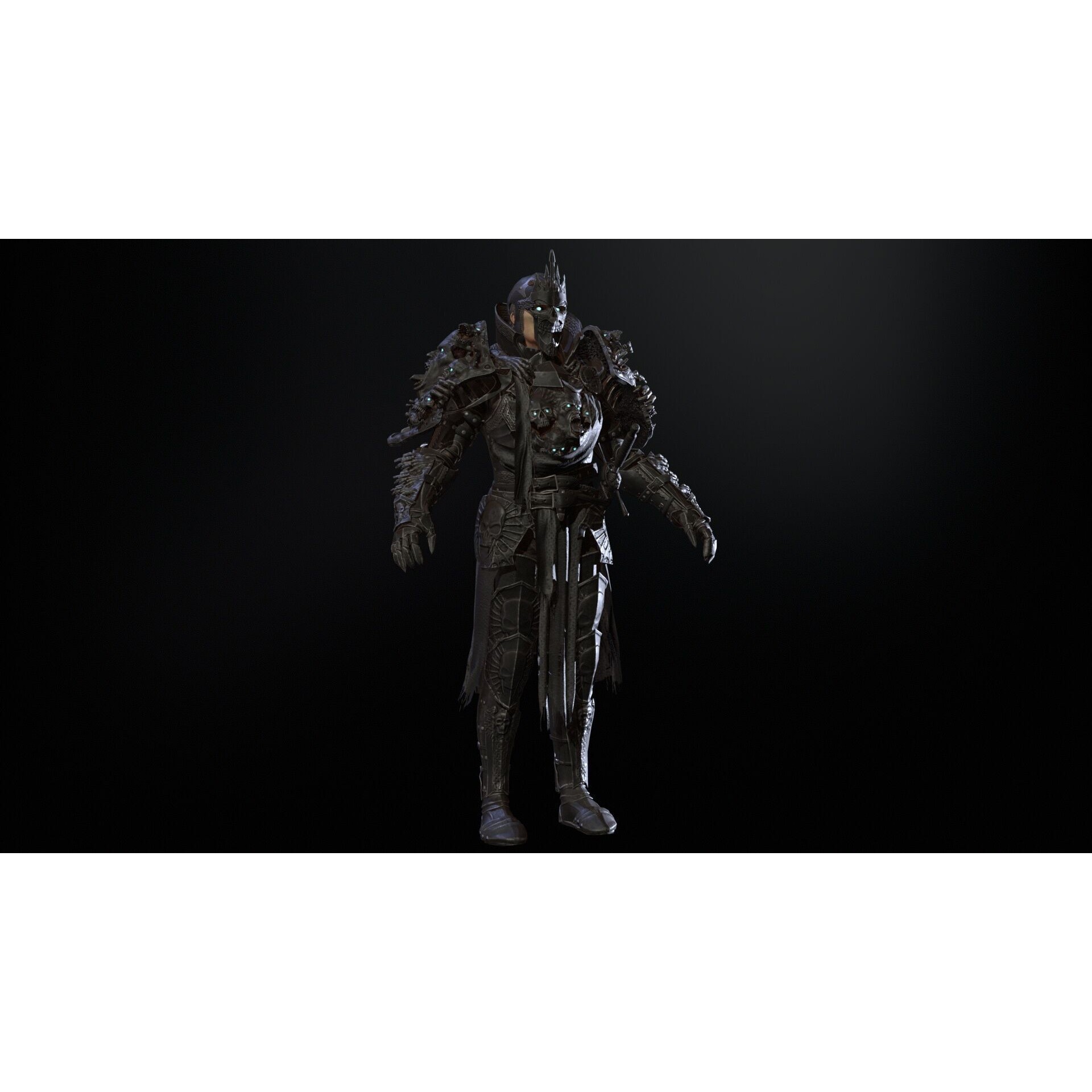 DarkKnight - Low-Poly Game-Ready 3D Model - View 10