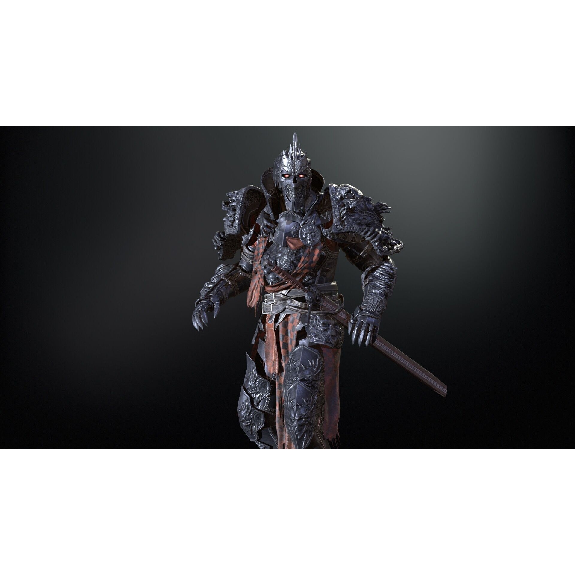 DarkKnight - Low-Poly Game-Ready 3D Model - View 14