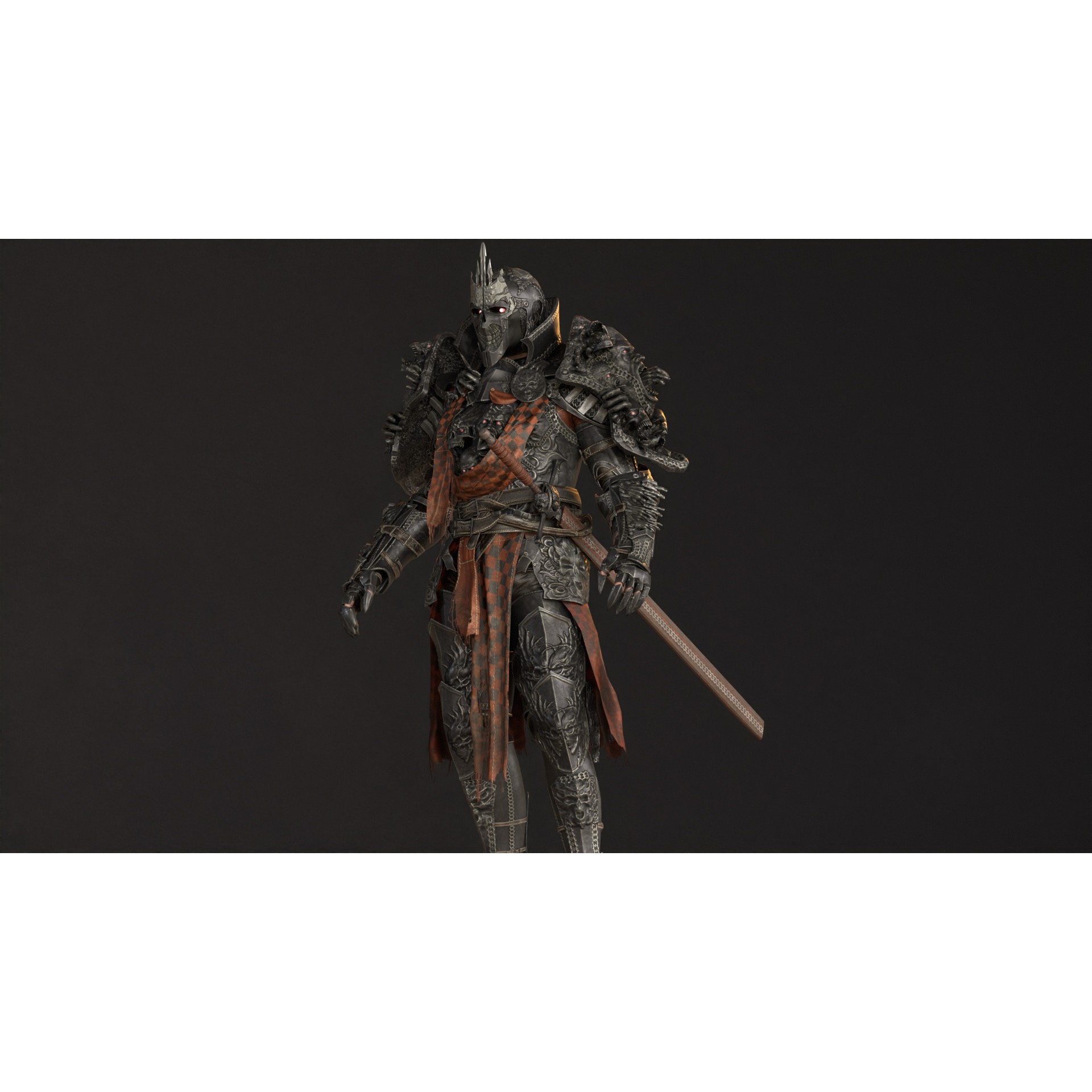 DarkKnight - Low-Poly Game-Ready 3D Model - View 17