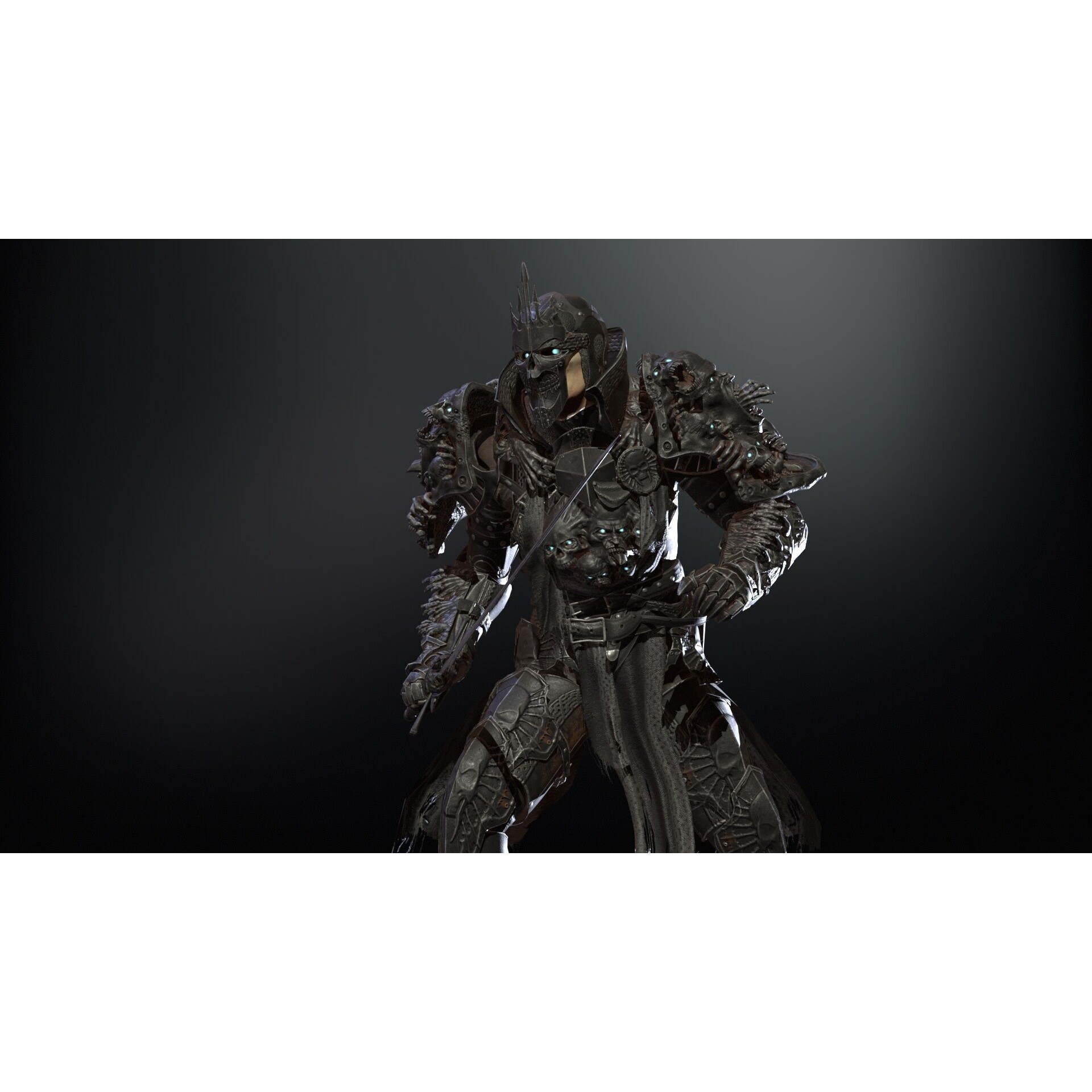 DarkKnight - Low-Poly Game-Ready 3D Model - View 18