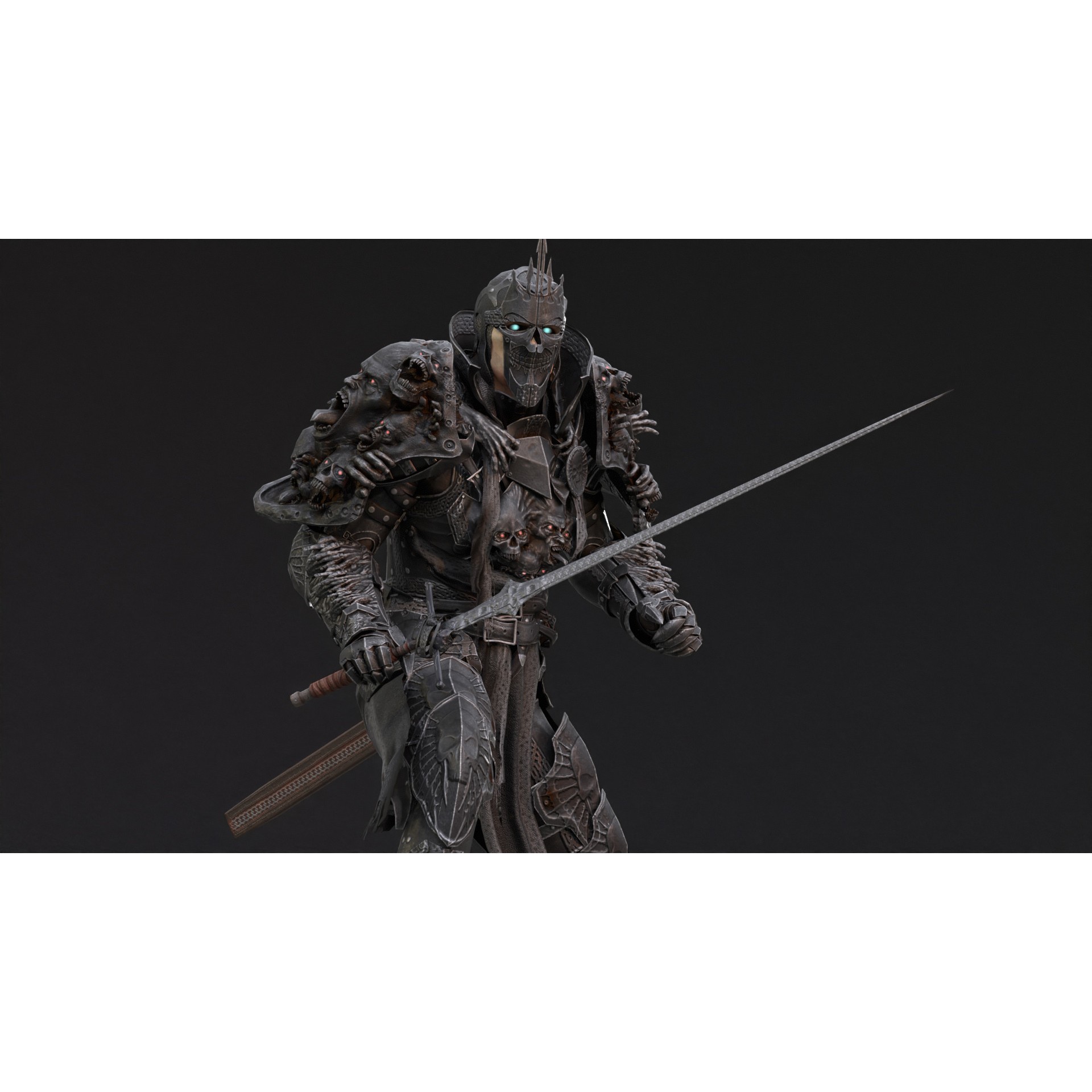 DarkKnight - Low-Poly Game-Ready 3D Model - View 20