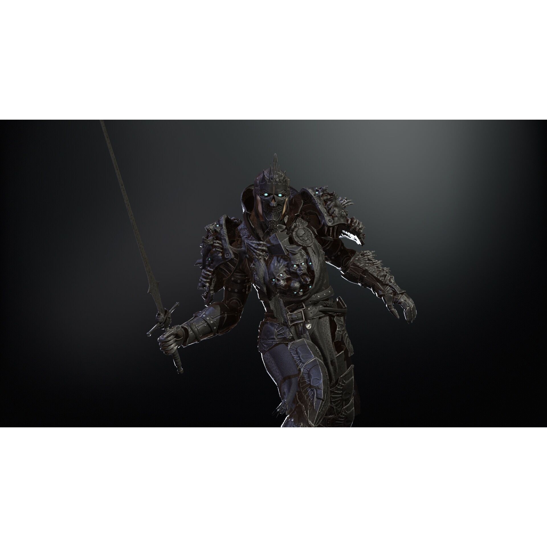 DarkKnight - Low-Poly Game-Ready 3D Model - View 21