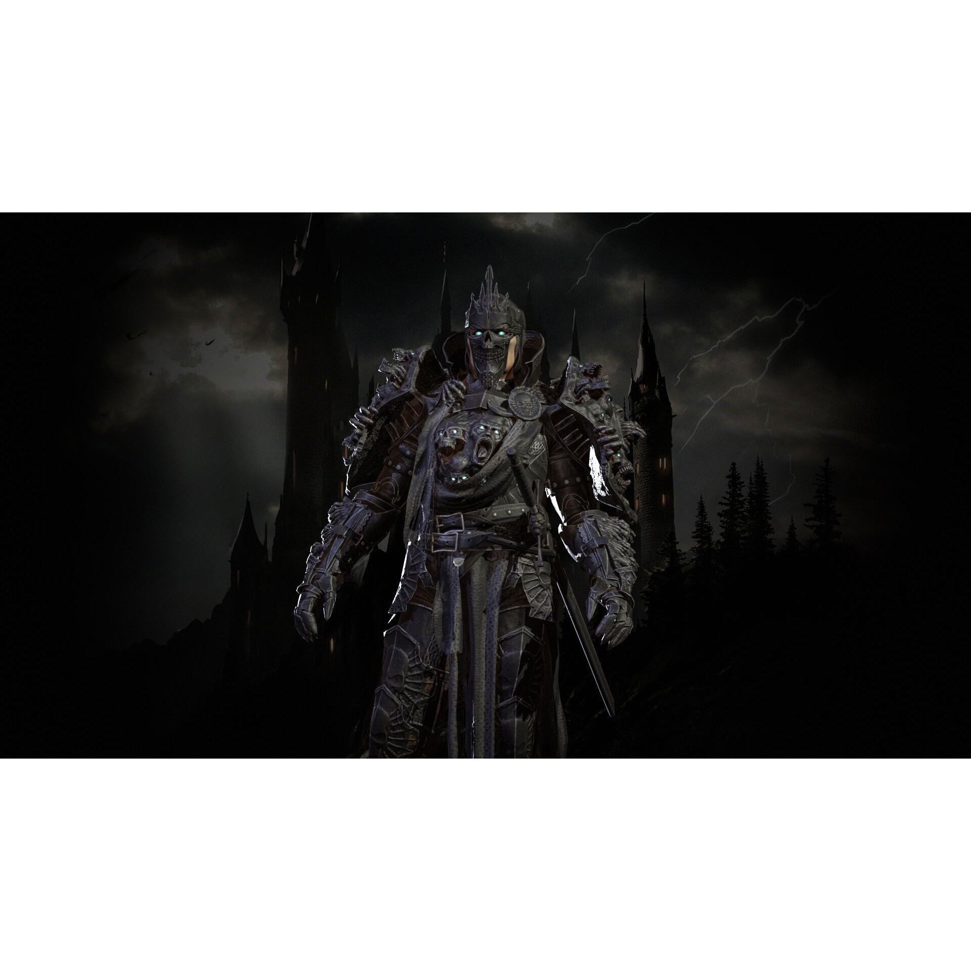 DarkKnight - Low-Poly Game-Ready 3D Model - View 23