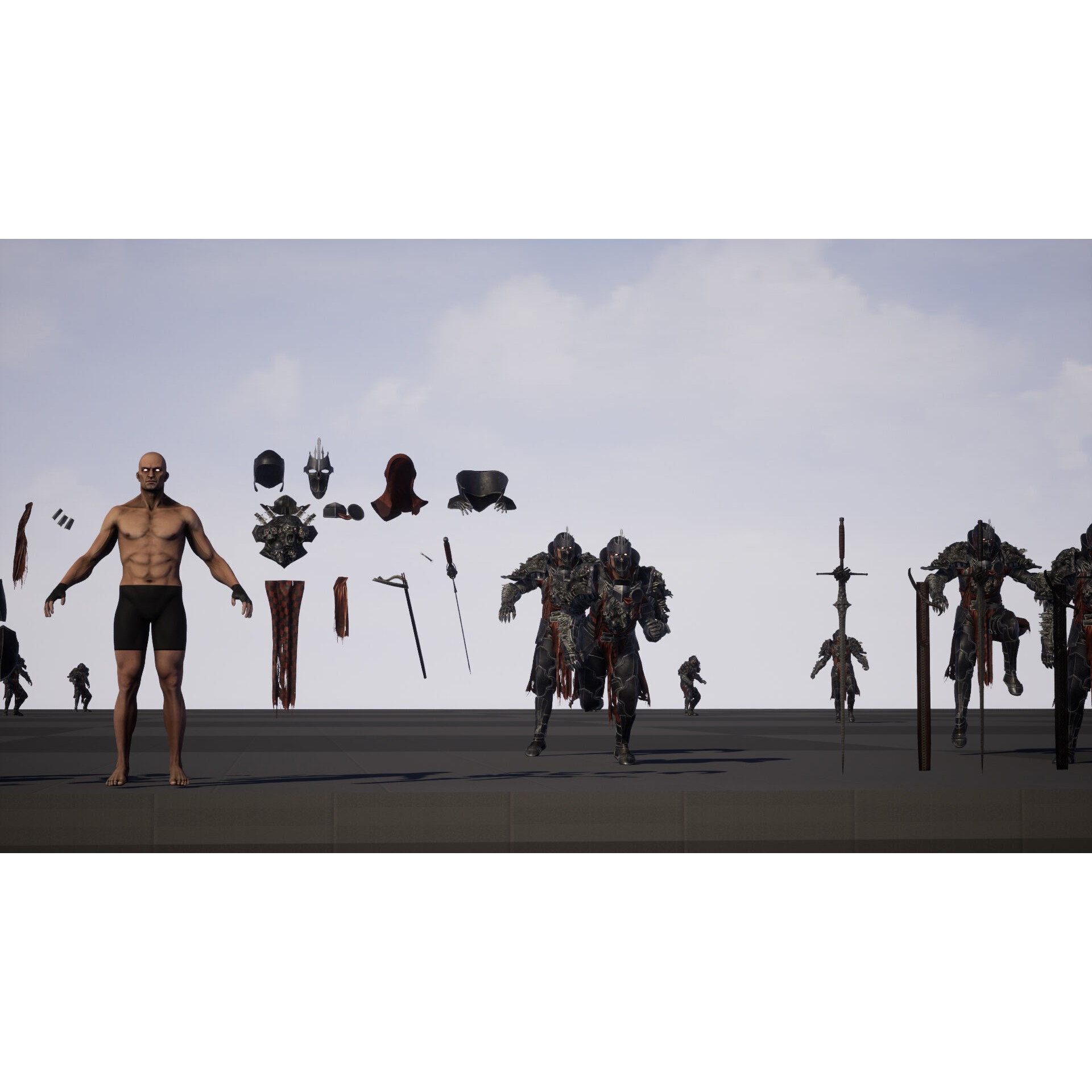 DarkKnight - Low-Poly Game-Ready 3D Model - View 28