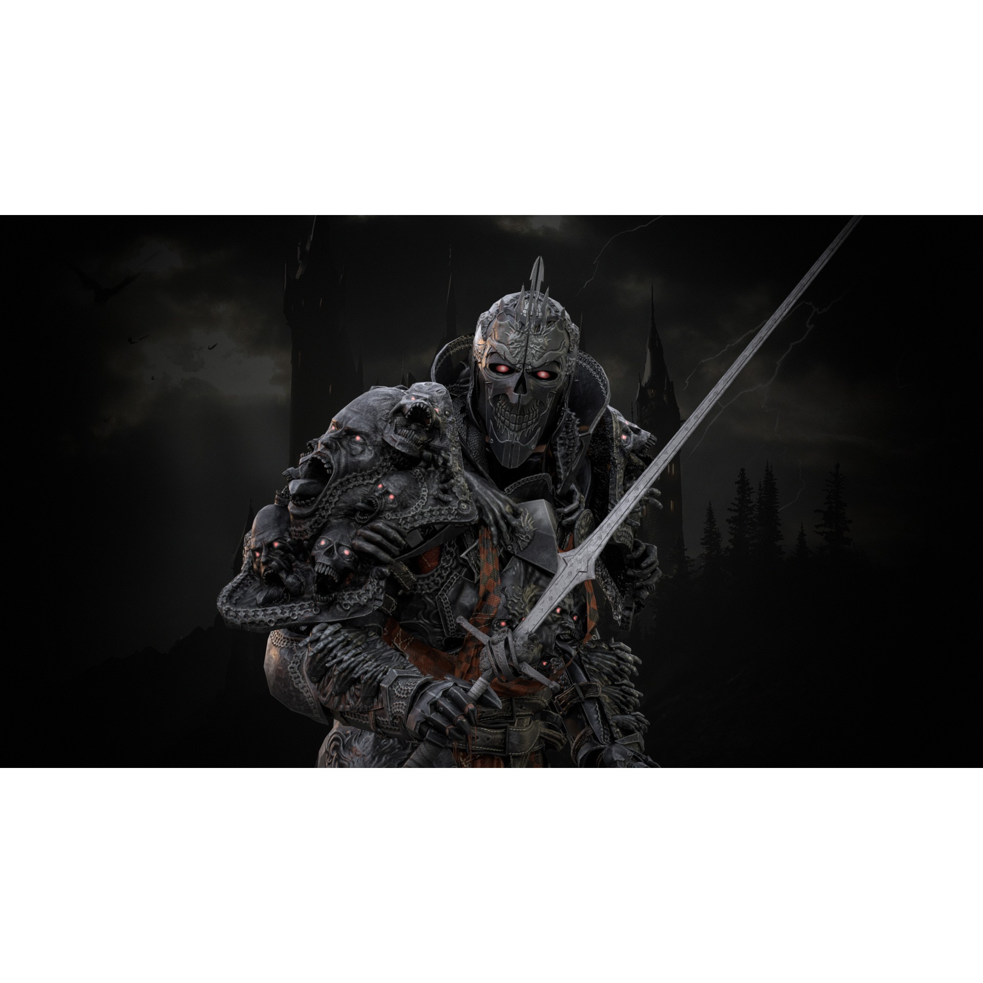 DarkKnight - Low-Poly Game-Ready 3D Model - View 29