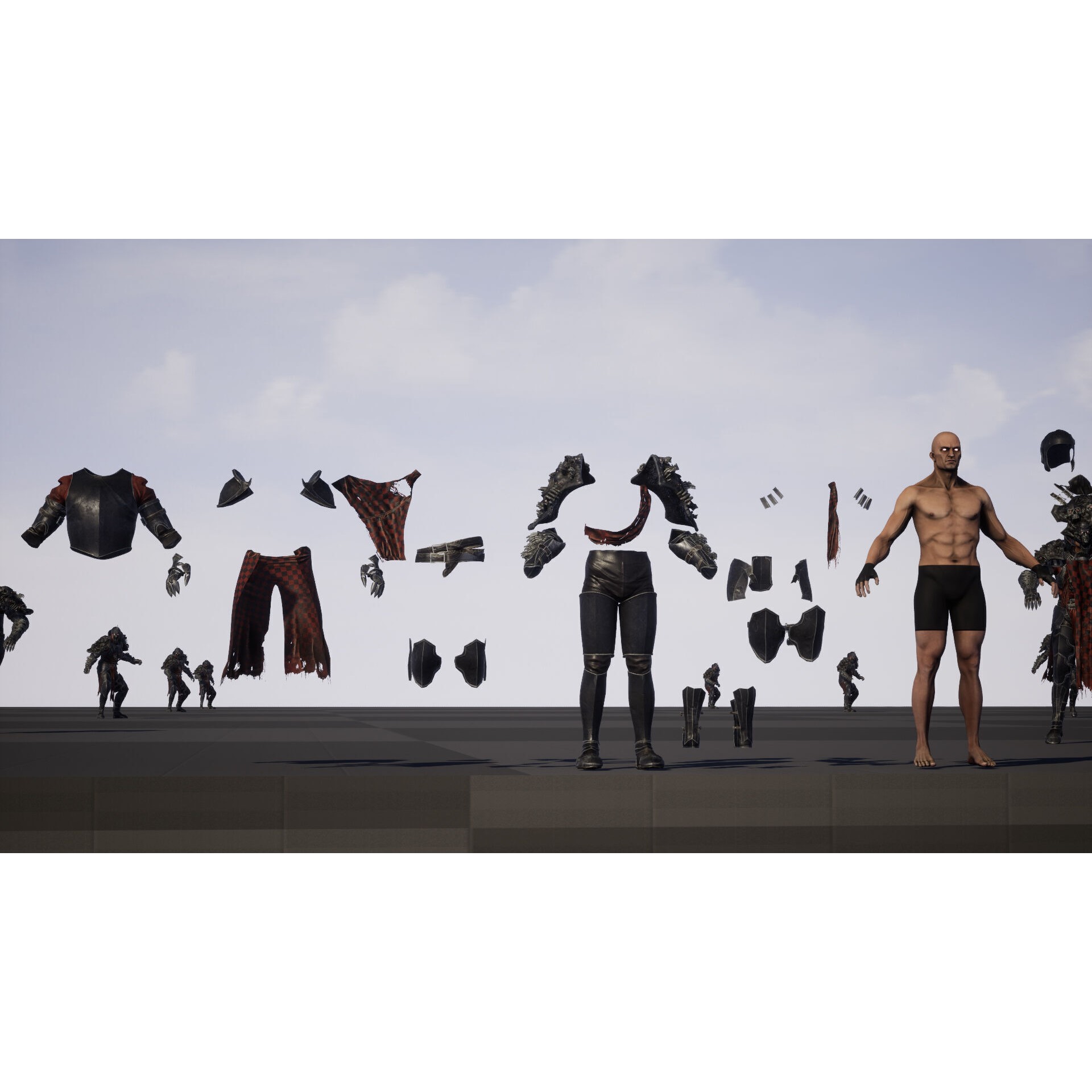 DarkKnight - Low-Poly Game-Ready 3D Model - View 30