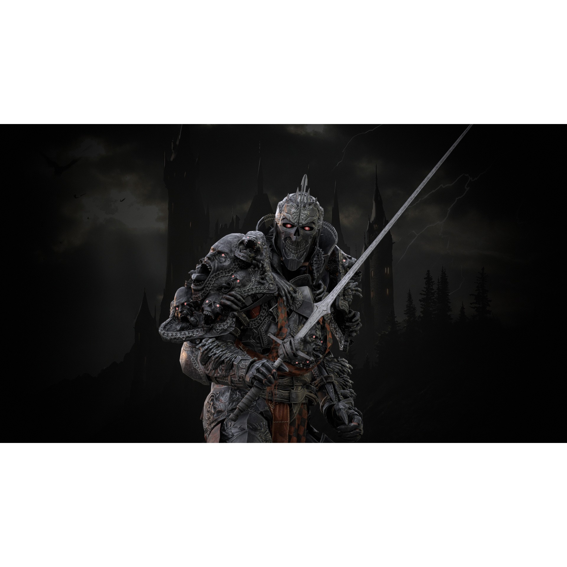 DarkKnight - Low-Poly Game-Ready 3D Model - View 31