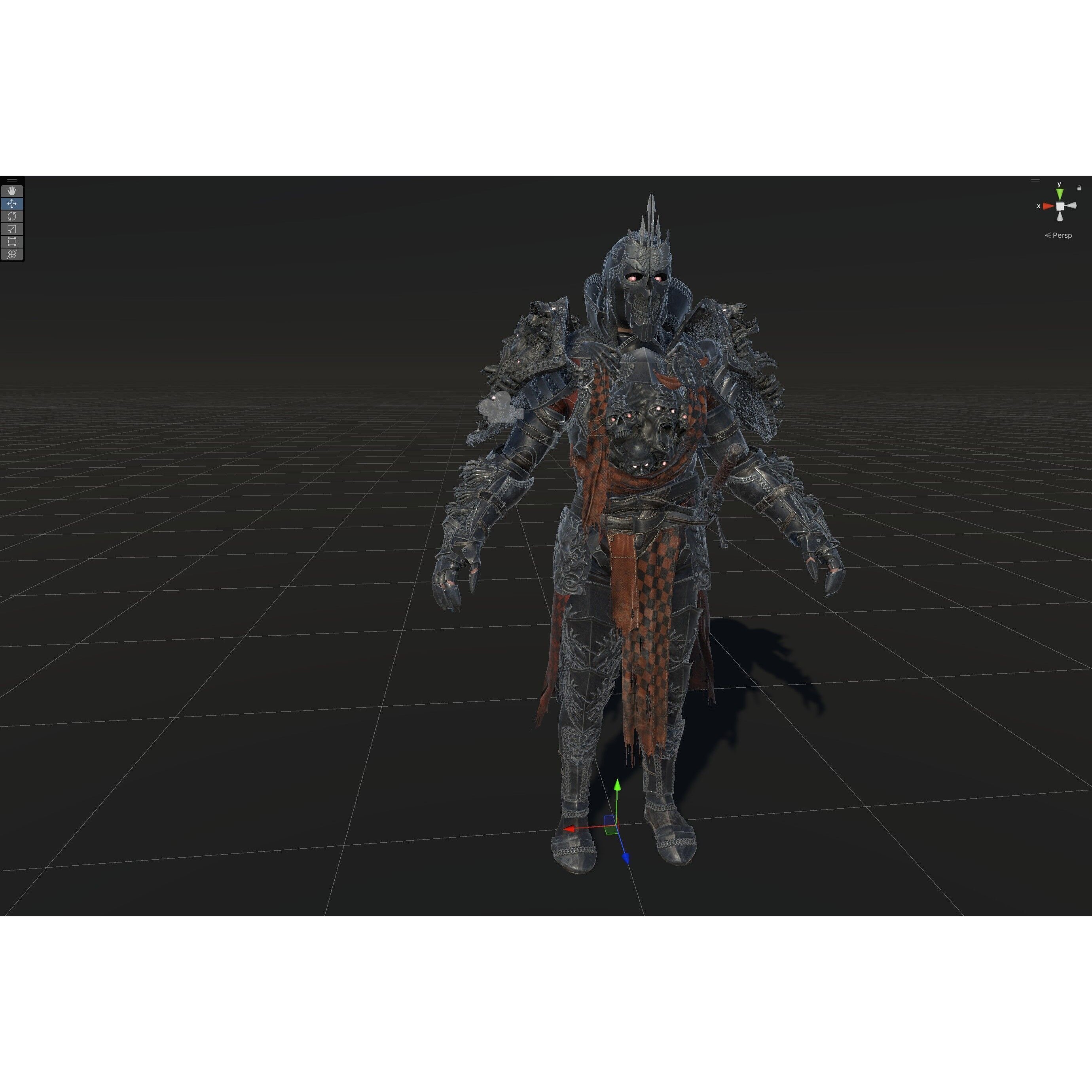 DarkKnight - Low-Poly Game-Ready 3D Model - View 34
