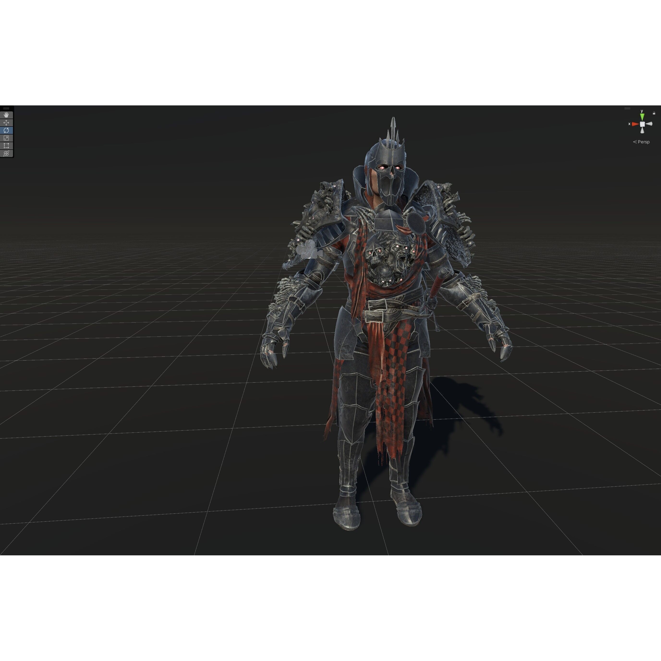 DarkKnight - Low-Poly Game-Ready 3D Model - View 35