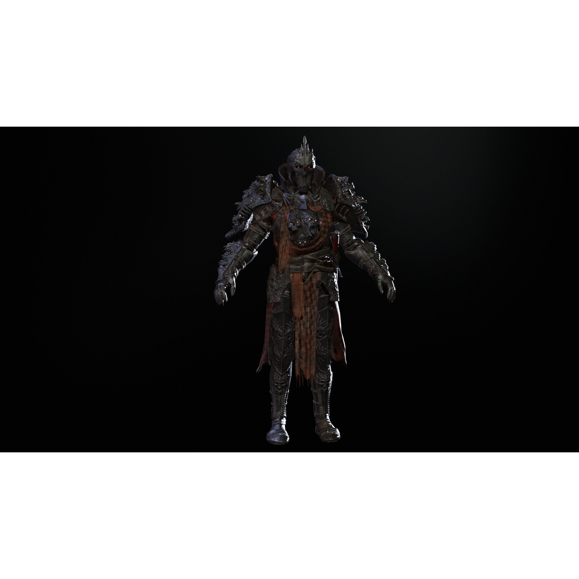 DarkKnight - Low-Poly Game-Ready 3D Model - View 8