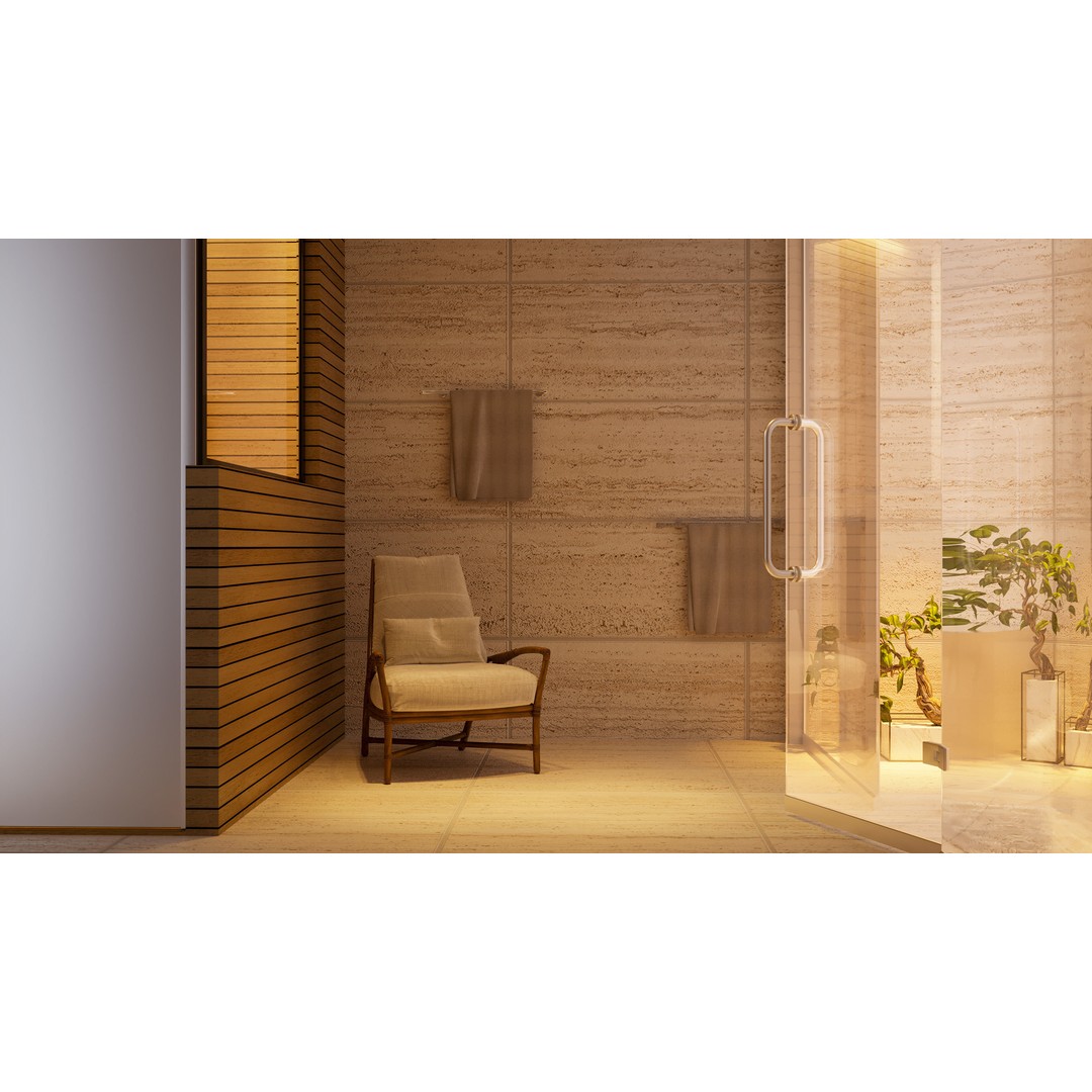Victorious Wooden Spa Sauna 3D Model – Realistic Interior Design, FBX, OBJ - View 3