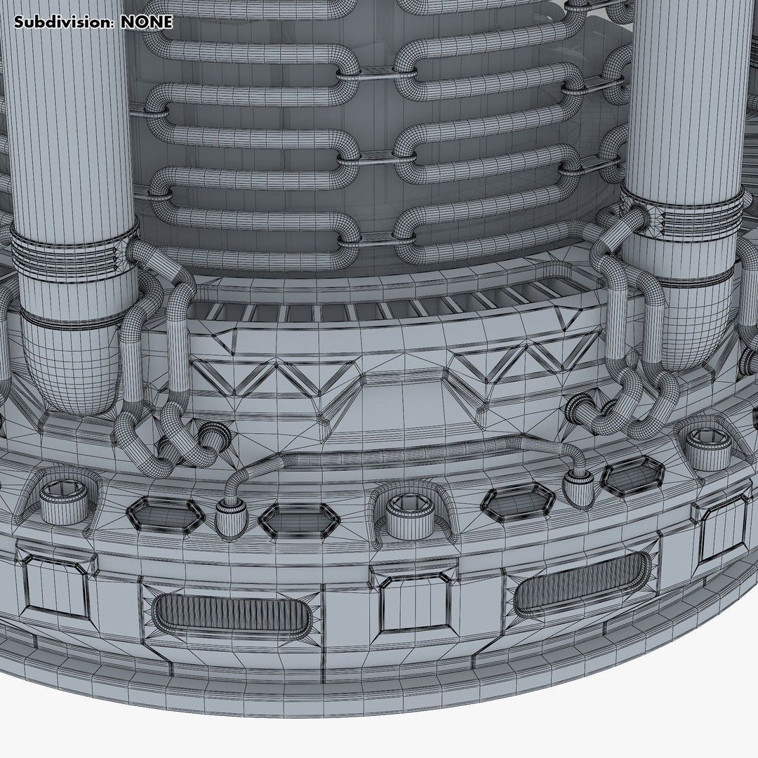 Reactor Gen Sci Fi 3D Model – High Poly Game Asset, FBX, OBJ
