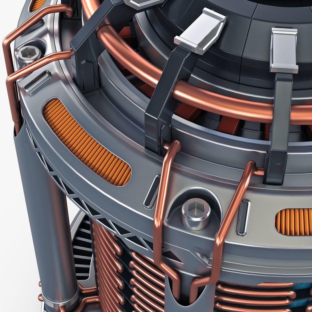 Reactor Gen Sci Fi 3D Model – High Poly Game Asset, FBX, OBJ - View 10