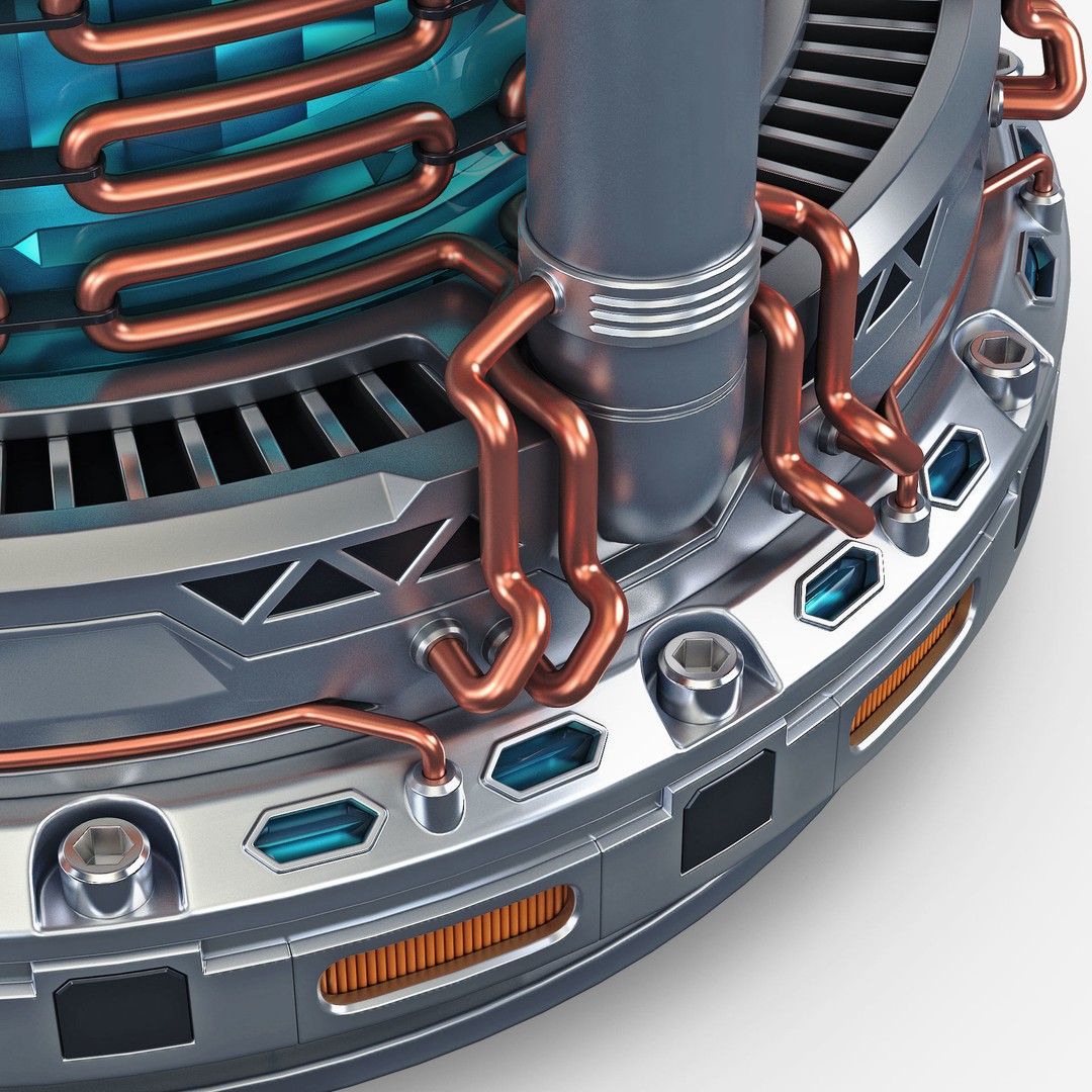 Reactor Gen Sci Fi 3D Model – High Poly Game Asset, FBX, OBJ - View 11