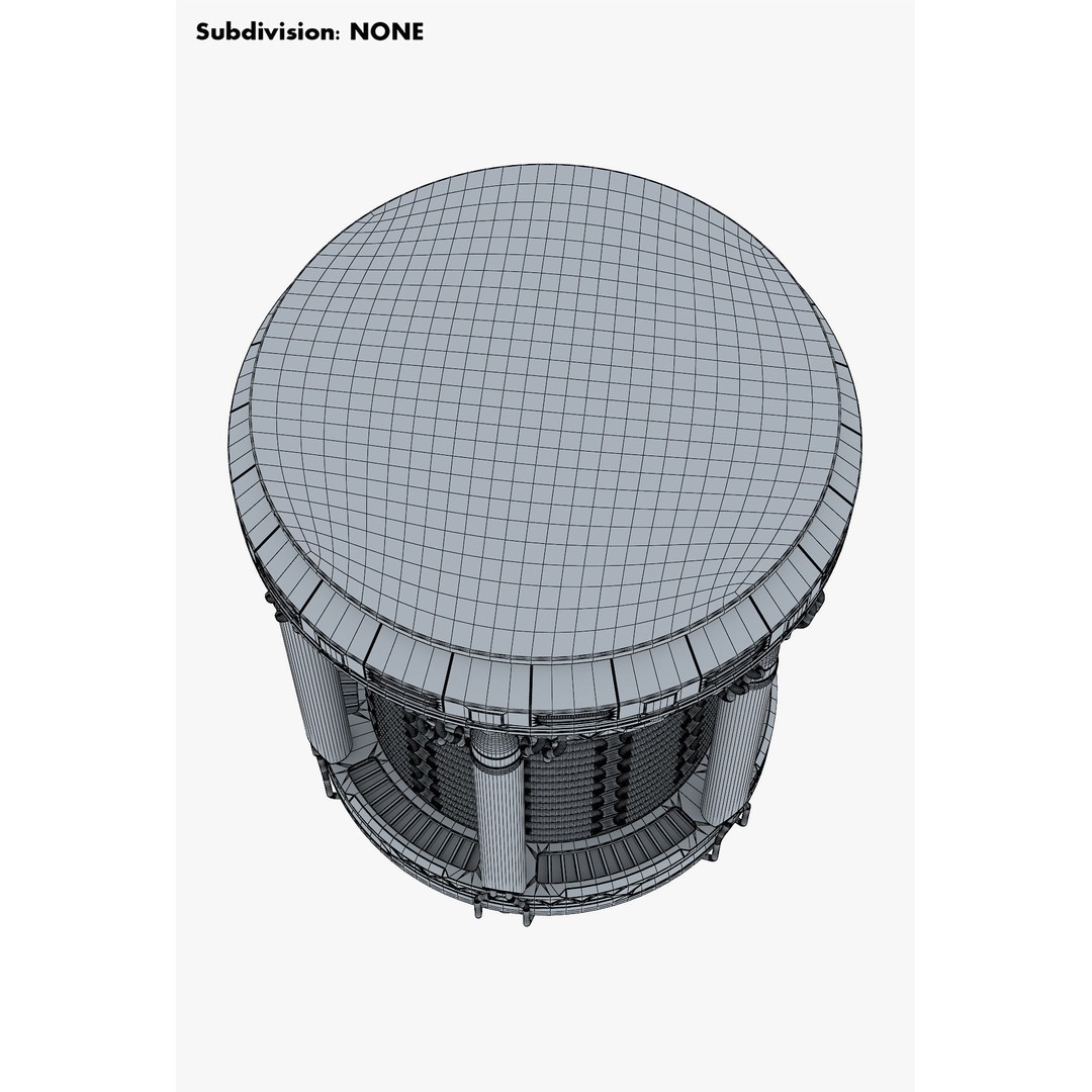 Reactor Gen Sci Fi 3D Model – High Poly Game Asset, FBX, OBJ - View 18