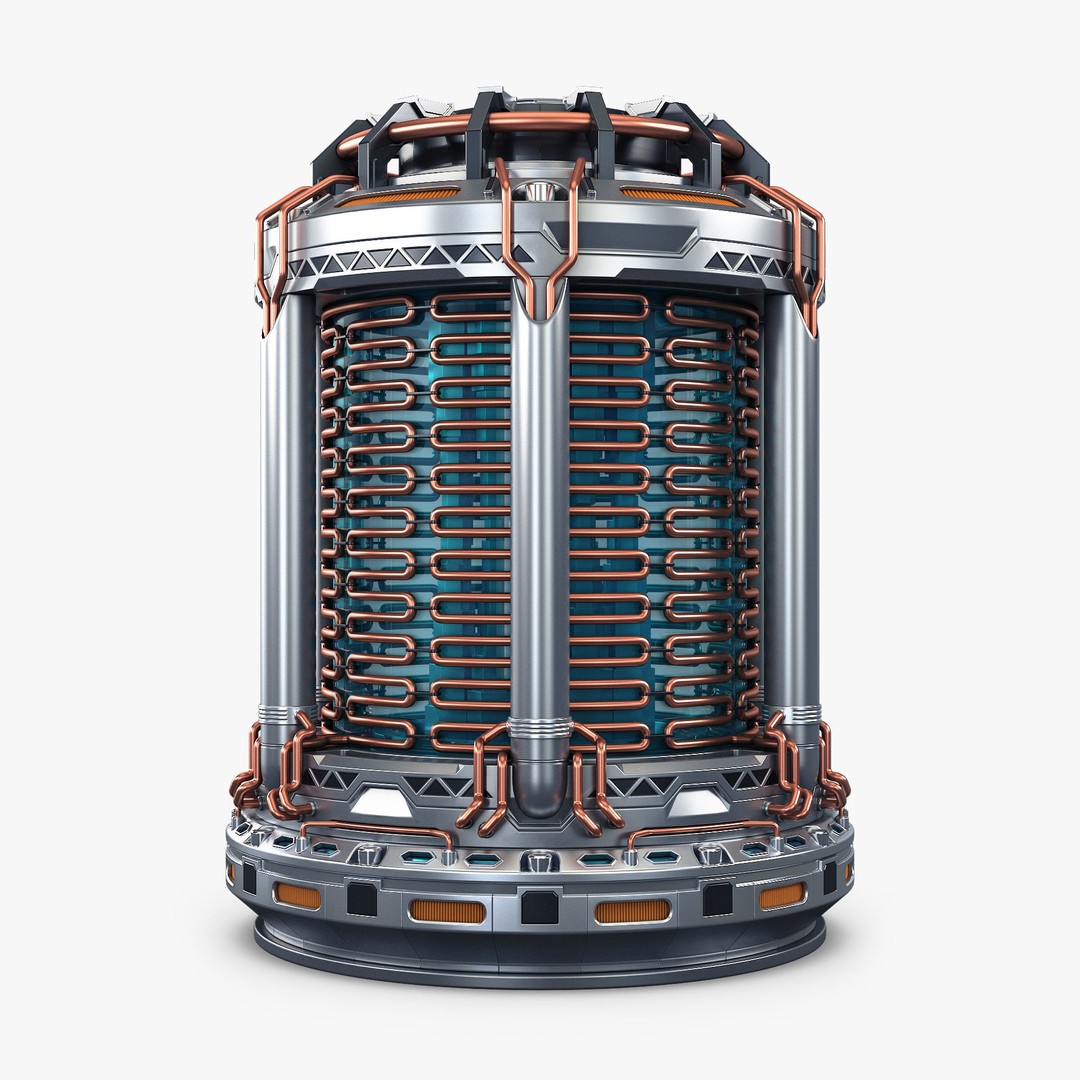Reactor Gen Sci Fi 3D Model – High Poly Game Asset, FBX, OBJ - View 3