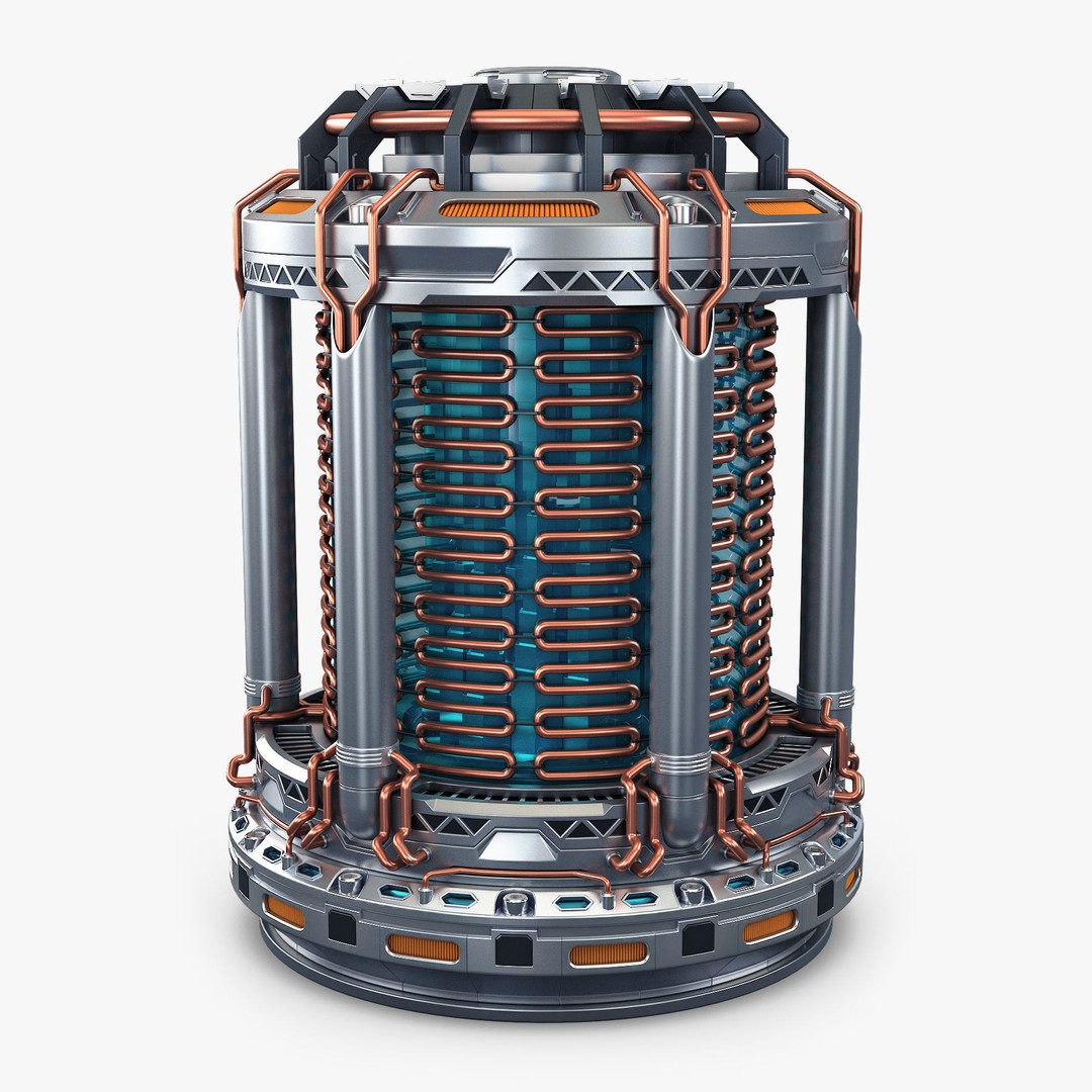 Reactor Gen Sci Fi 3D Model – High Poly Game Asset, FBX, OBJ - View 4