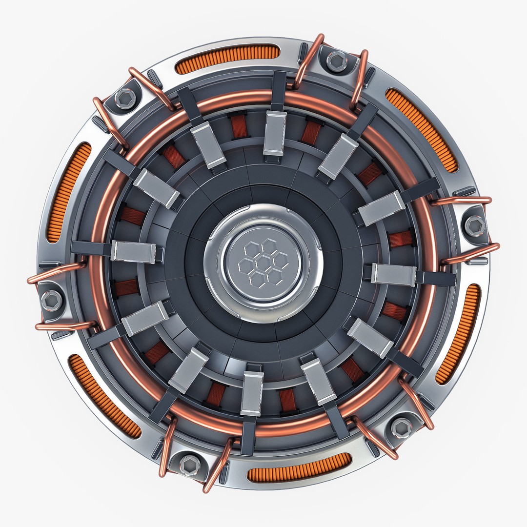 Reactor Gen Sci Fi 3D Model – High Poly Game Asset, FBX, OBJ - View 8