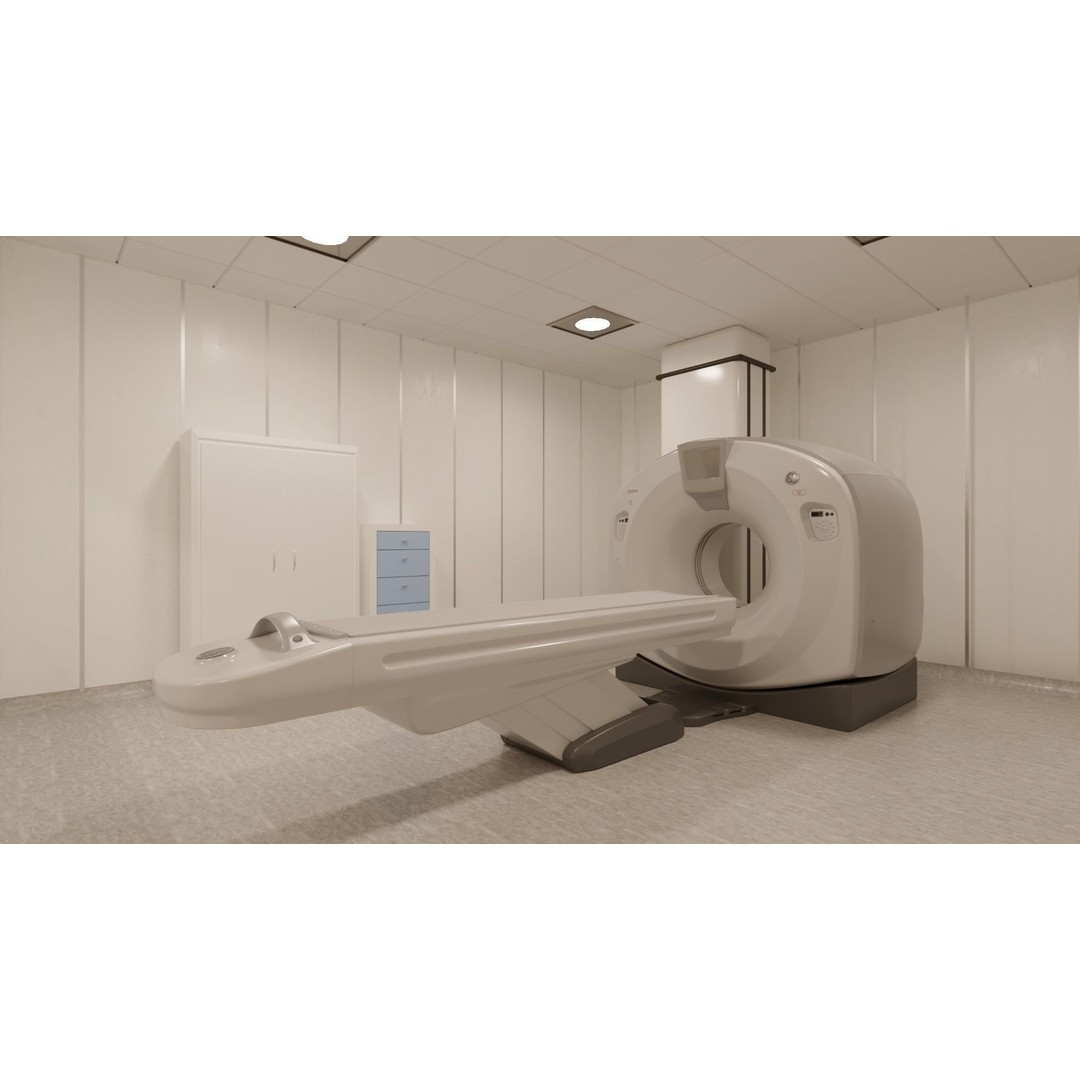 Hospital MRI Room 3D Model – High Poly Medical Asset, FBX, OBJ