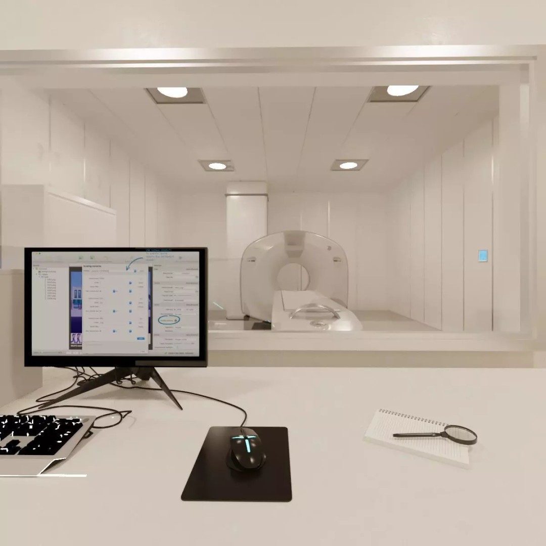 Hospital MRI Room 3D Model – High Poly Medical Asset, FBX, OBJ - View 2